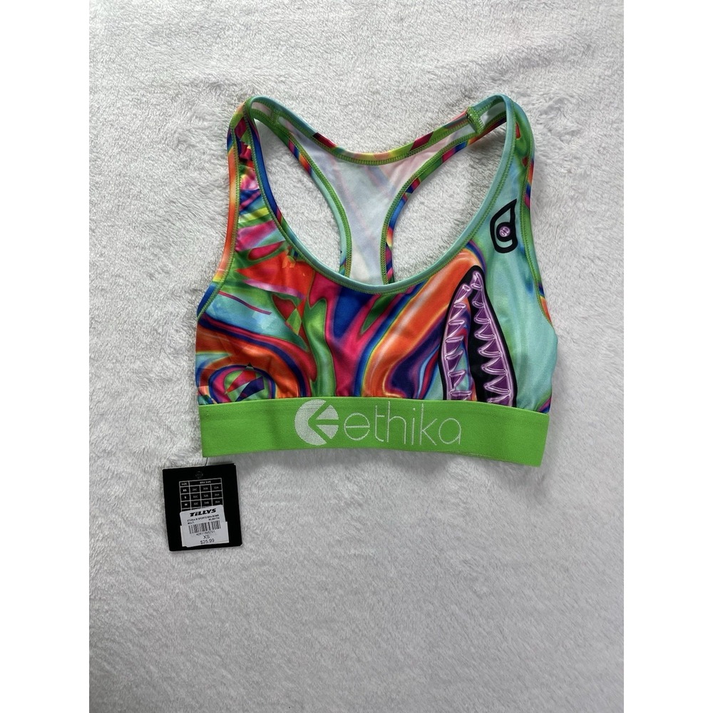 ETHIKA Racer Back Sports Bra Womens Size XS NWT Athleticwear